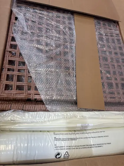 Brown 3-Piece Wicker Patio Conversation… — Photo 6
