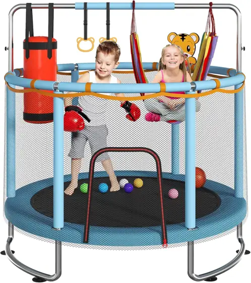 Trampoline for Kids, 440lbs, Net,… — Photo 1