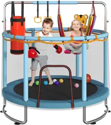 Trampoline for Kids, 440lbs, Net,… — Photo 1