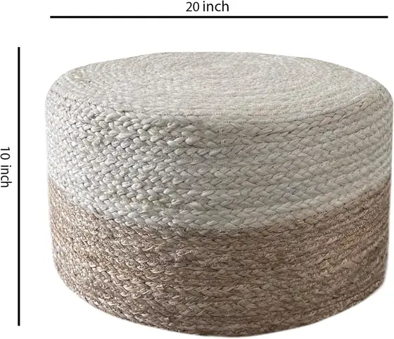 Pouf Ottoman 100% Jute Pouffe… — Photo 2
