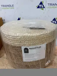 Pouf Ottoman 100% Jute Pouffe… — Photo 4