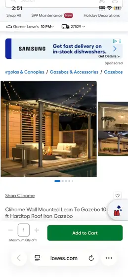 Clihome Wall Mounted Lean To… — Photo 8