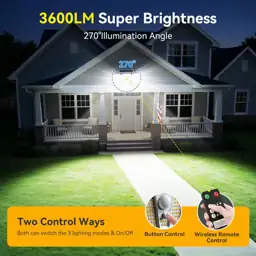 Solar Flood Lights Outdoor,White Motion… — Photo 3