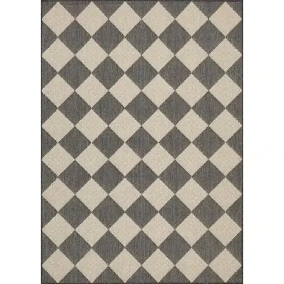 Hampton Bay Black/Ivory Diamond 8… — Photo 1