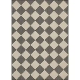Hampton Bay Black/Ivory Diamond 8… — Photo 1