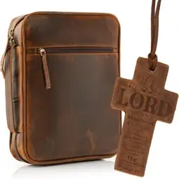 ELIZO Leather Bible Cover for… — Photo 1