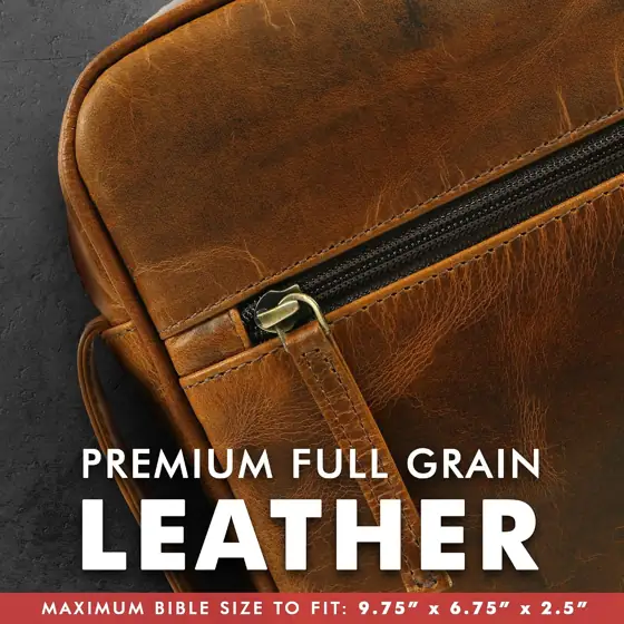 ELIZO Leather Bible Cover for… — Photo 3