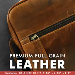 ELIZO Leather Bible Cover for… — Photo 3