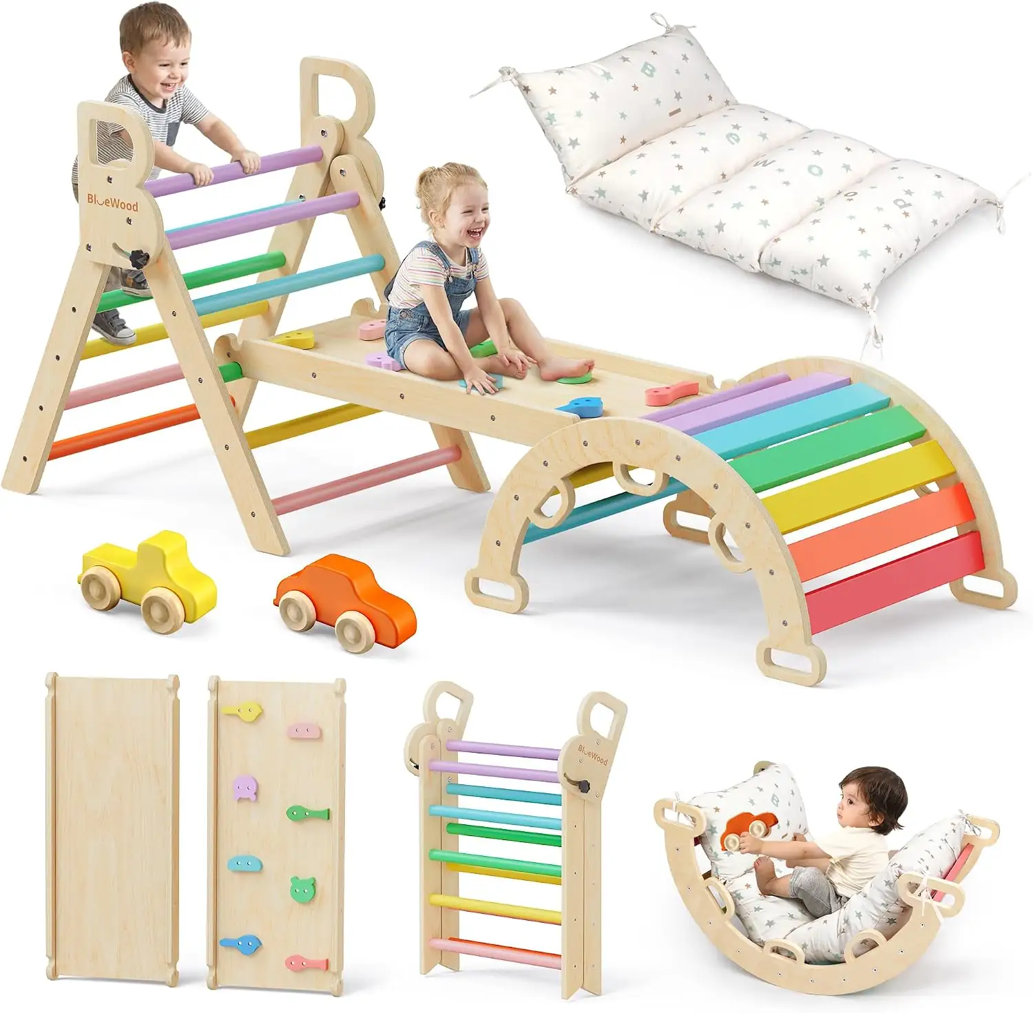 BlueWood Pikler Triangle Set with… — Photo 1