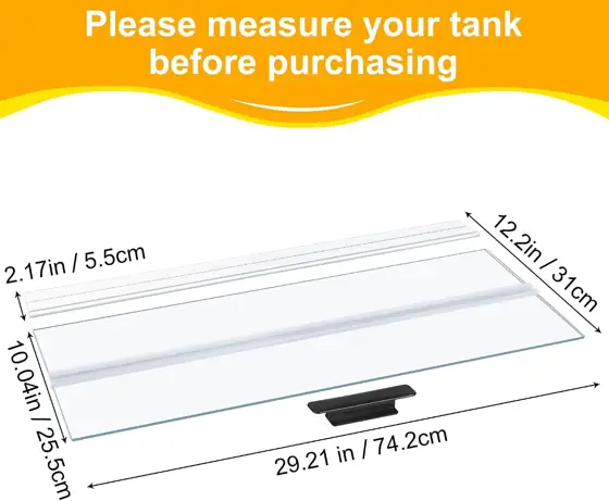 29.21x11.69 x0.16in Clear Tempered Glass… — Photo 2