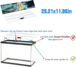 29.21x11.69 x0.16in Clear Tempered Glass… — Photo 3