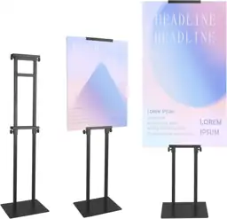 QKA Heavy-Duty Poster Stand, Adjustable… — Photo 2