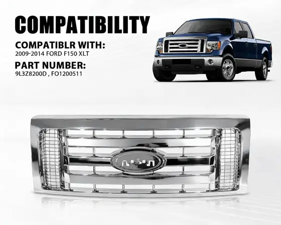 Front Bumper Grille Grill Fit… — Photo 2