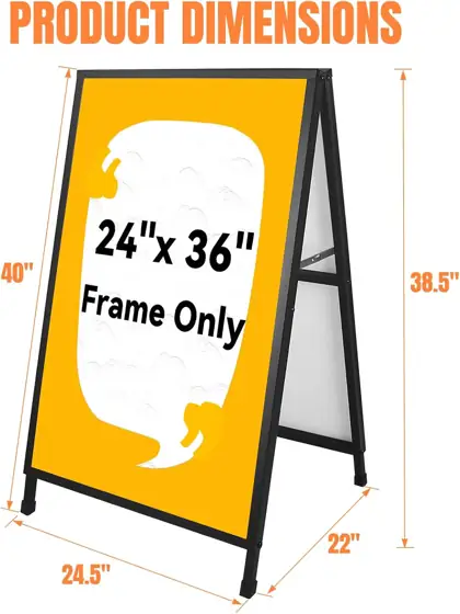 A Frame Sign 24x36, Heavy… — Photo 3