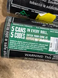 Lot items- smokeless tobacco pouches — Photo 2