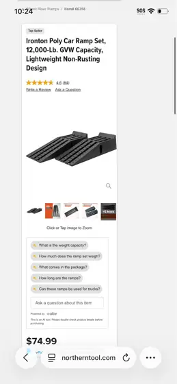 Ironton Poly Car Ramp Set,… — Photo 3