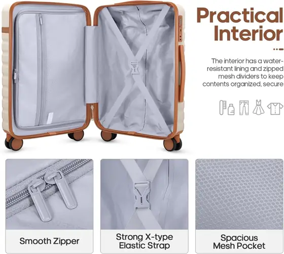 Luggage Sets 7 Piece,Hardside Large… — Photo 2