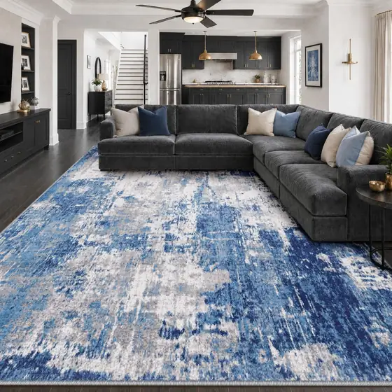 RELEANY Washable 9'x12' Abstract Area… — Photo 1