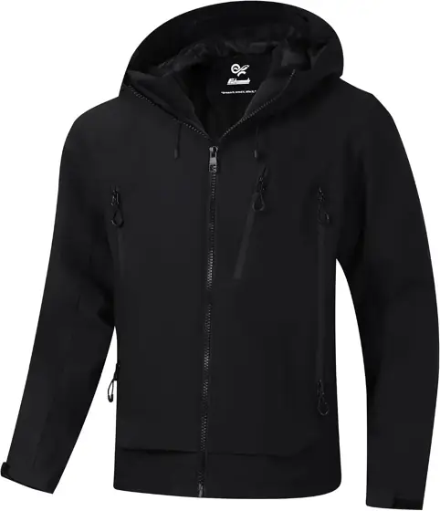 Men's Hooded Softshell Jacket Lightweight,… — Photo 1