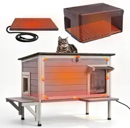 GUTINNEEN Outdoor Heated Cat House… — Photo 1
