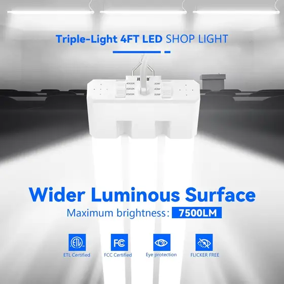 JESLED LED Shop Lights 4FT,… — Photo 2