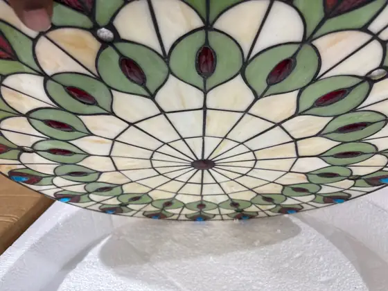 23 in. 1-Light Colorful Stained… — Photo 7