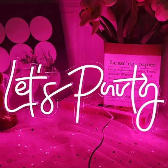 Let's Party Neon Sign -… — Photo 1