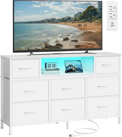 SONGMICS BELLAH Dresser with Outlets… — Photo 1