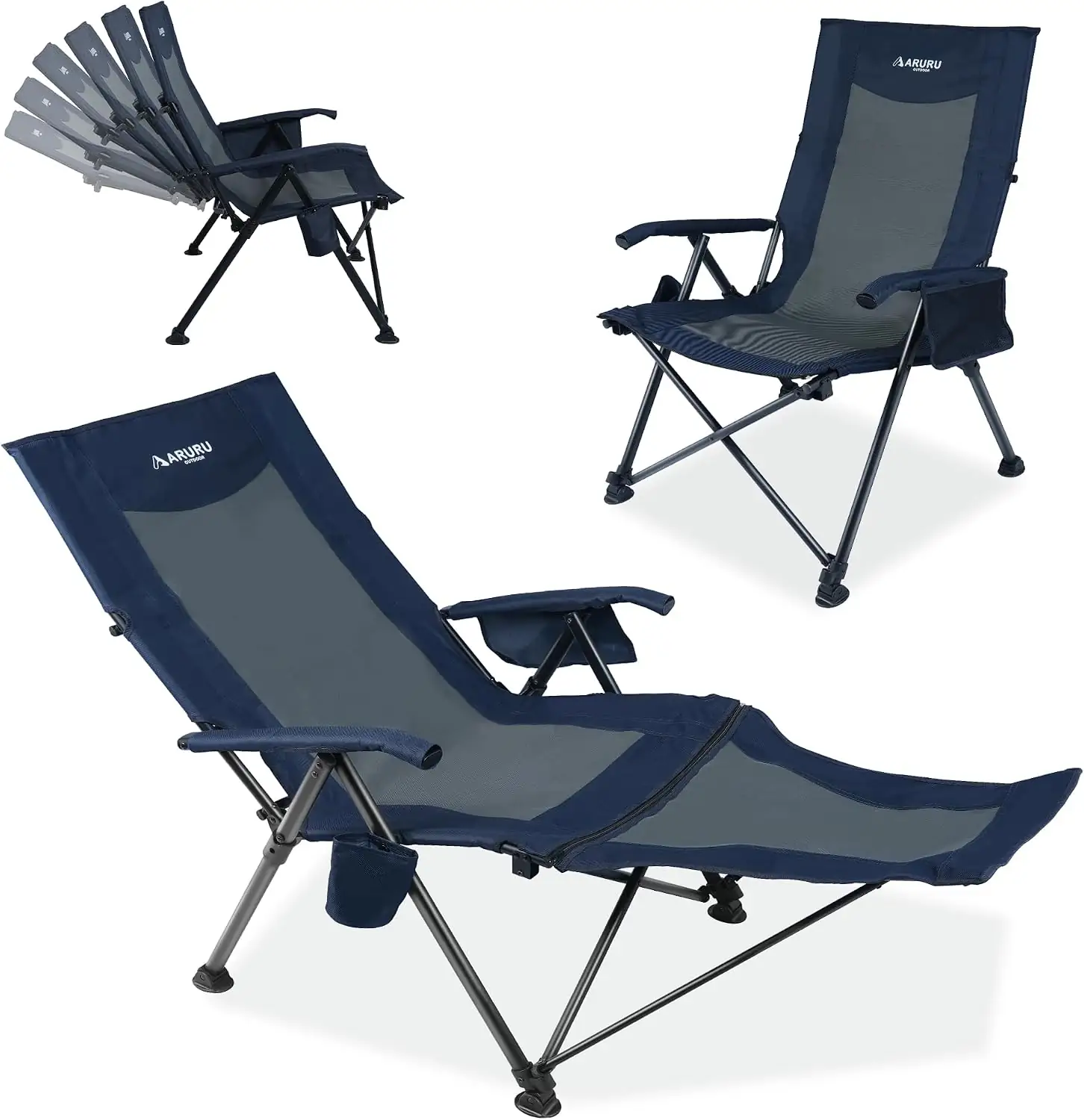 2-in-1 Reclining Camping Chair — Photo 1