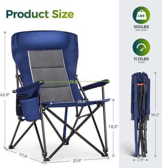 ALPHA CAMP Oversized Camping Chair… — Photo 2