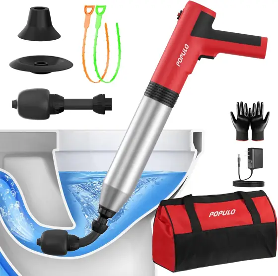 POPULO Electric Toilet Plunger, Air… — Photo 1