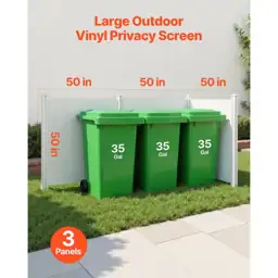3-Panel Outdoor Privacy Screen, 50… — Photo 2