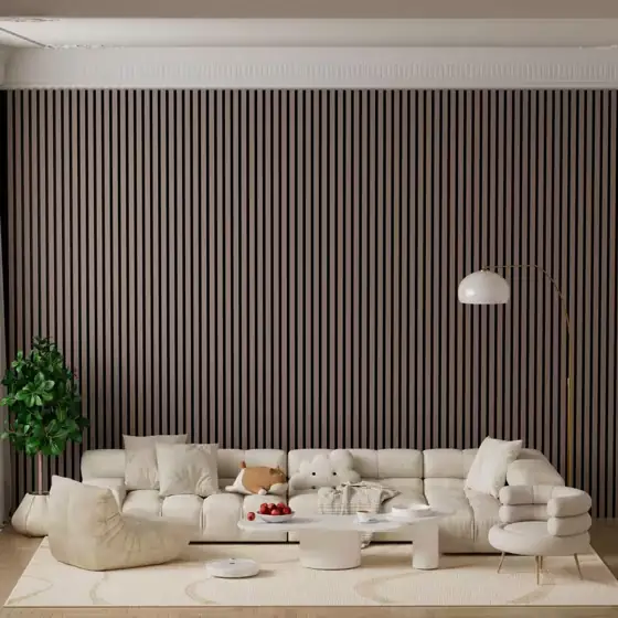Mlfortlife Walnut Brown Wood Slat… — Photo 1