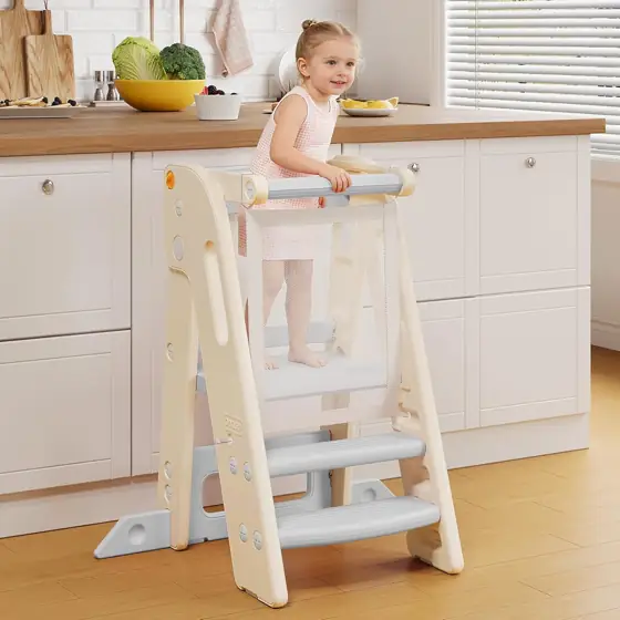 Onasti Foldable Toddler Tower Kitchen… — Photo 1