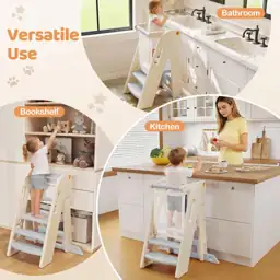Onasti Foldable Toddler Tower Kitchen… — Photo 2
