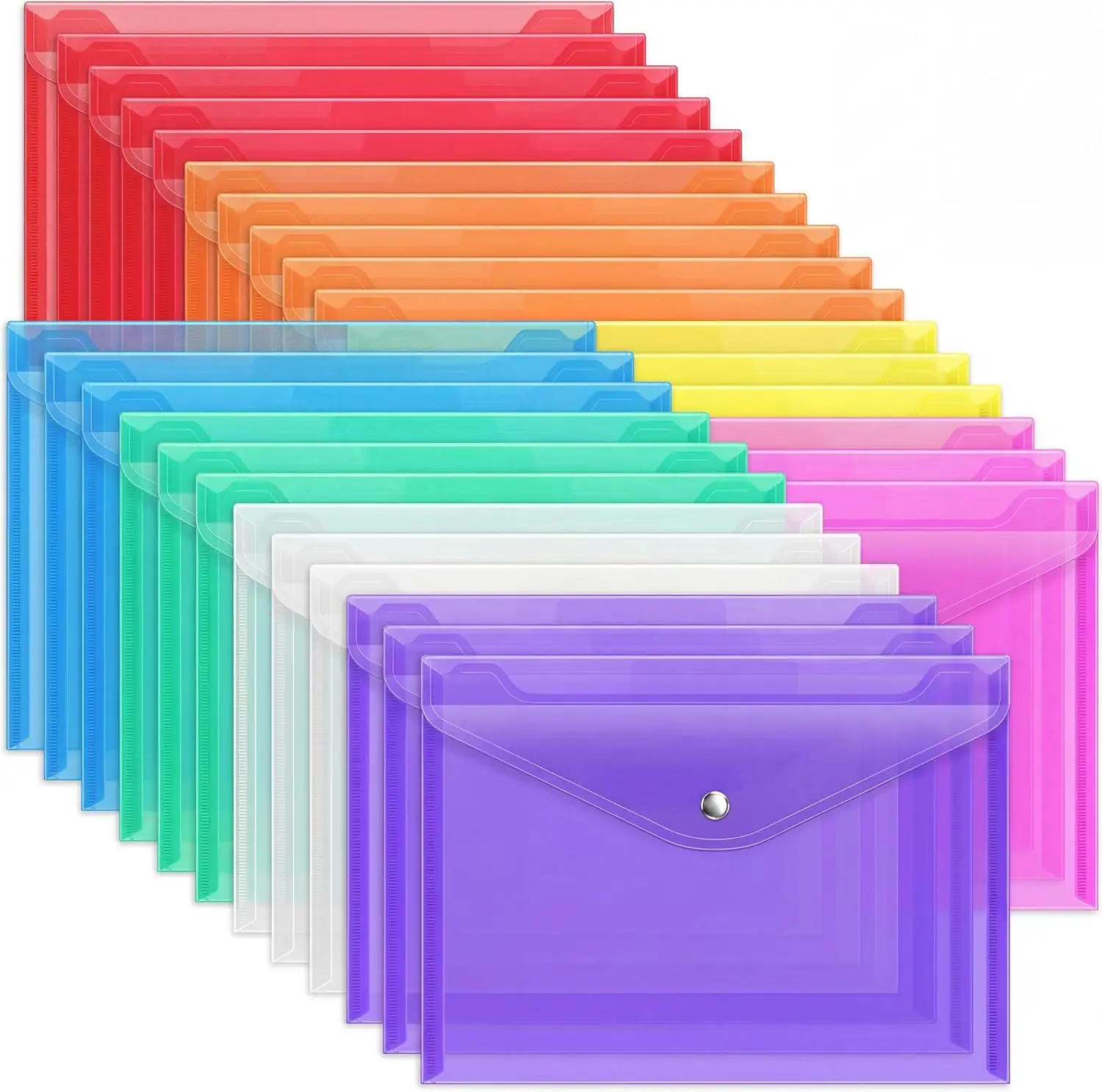 EOOUT 28pcs Plastic Envelopes &… — Photo 1