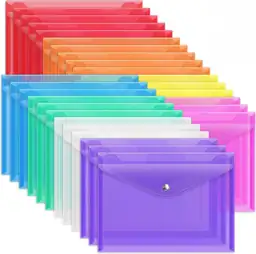 EOOUT 28pcs Plastic Envelopes &… — Photo 1