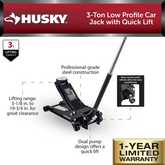 3-Ton Low Profile Car Jack… — Photo 2