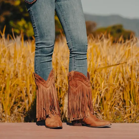 SheSole Women's Wide Calf Fringe… — Photo 2