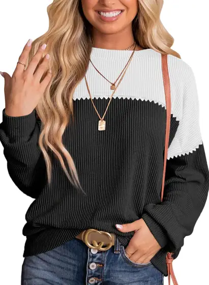 Dokotoo Color Block Long Sleeve… — Photo 1