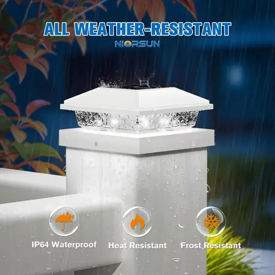 NIORSUN Solar Post Cap Lights,4x4… — Photo 2