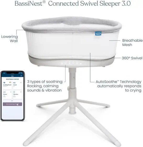 HALO BassiNest Connected Swivel Sleeper… — Photo 2