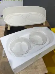 Elevated Ceramic Dog Bowl Set… — Photo 3