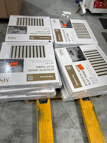 16 boxes Gray Wood Slat… — Photo 3