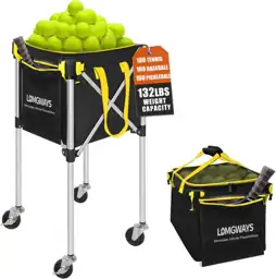 Pickleball Tennis Hopper Foldable Cart… — Photo 1