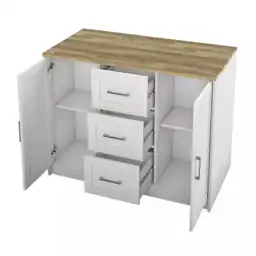 Brilliant White Wood 45.5 in.… — Photo 2