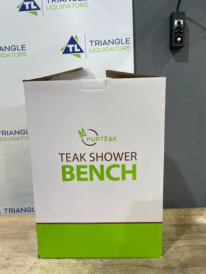 Teak Shower Bench, 450 lb… — Photo 3