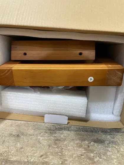 Teak Shower Bench, 450 lb… — Photo 4