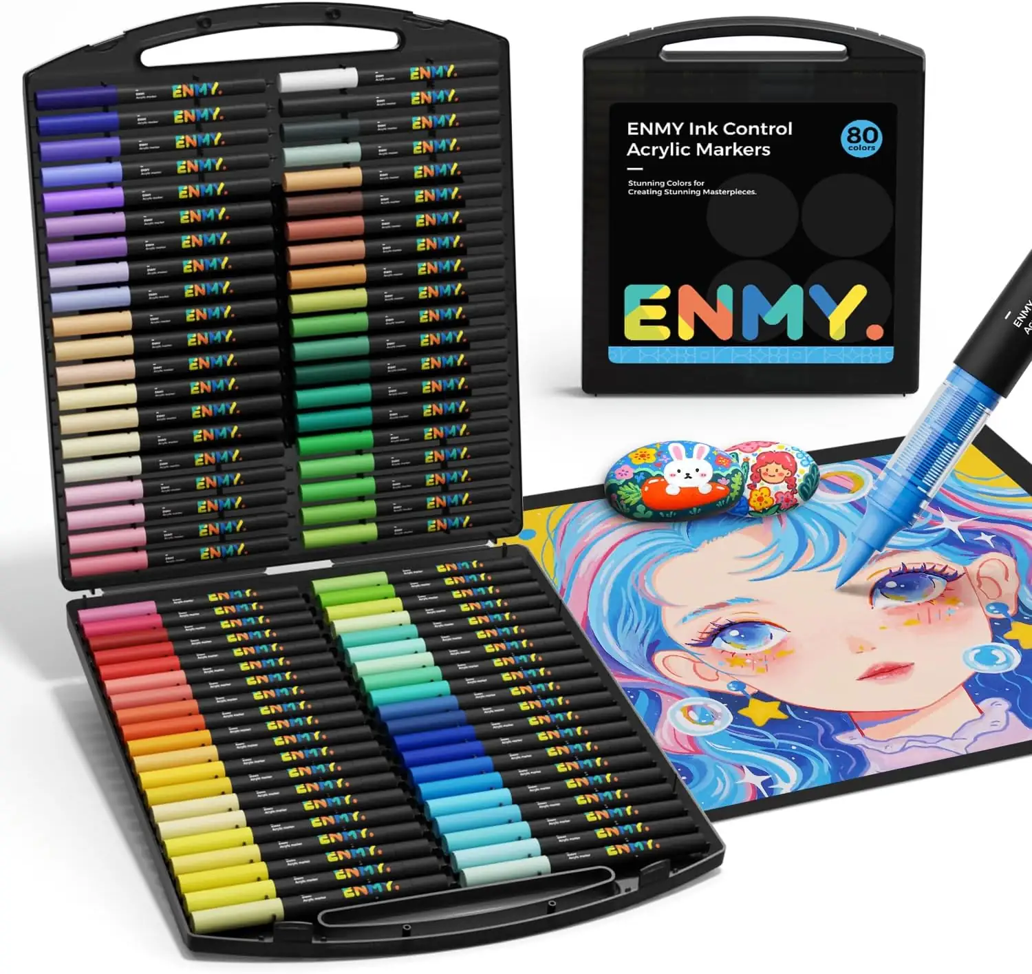 80 Colors Acrylic Paint Markers,… — Photo 1