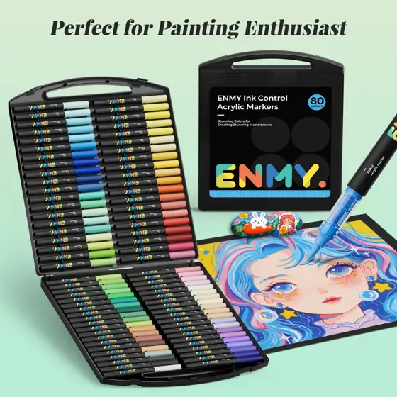 80 Colors Acrylic Paint Markers,… — Photo 2